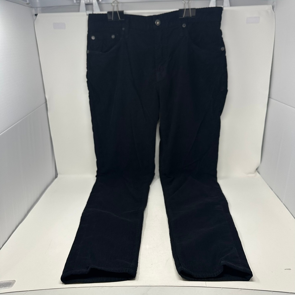 Bonobos Corduroy Pants Men 33x30 Black Slim Straight 5-Pocket Stretch Casual